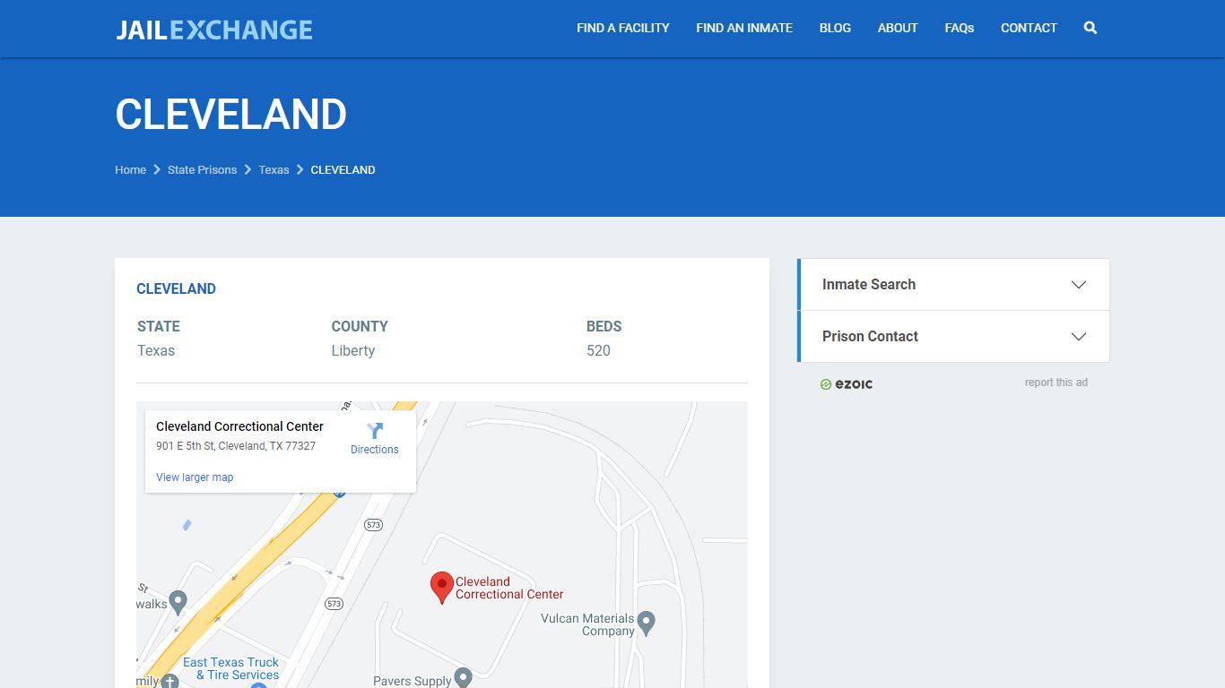 CLEVELAND Prisoner Search - JAIL EXCHANGE